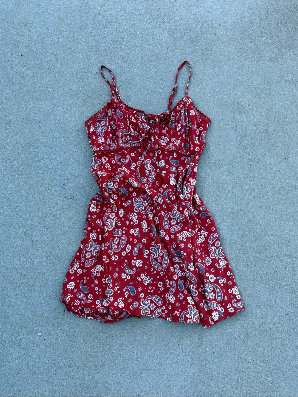 angie paisley print dress